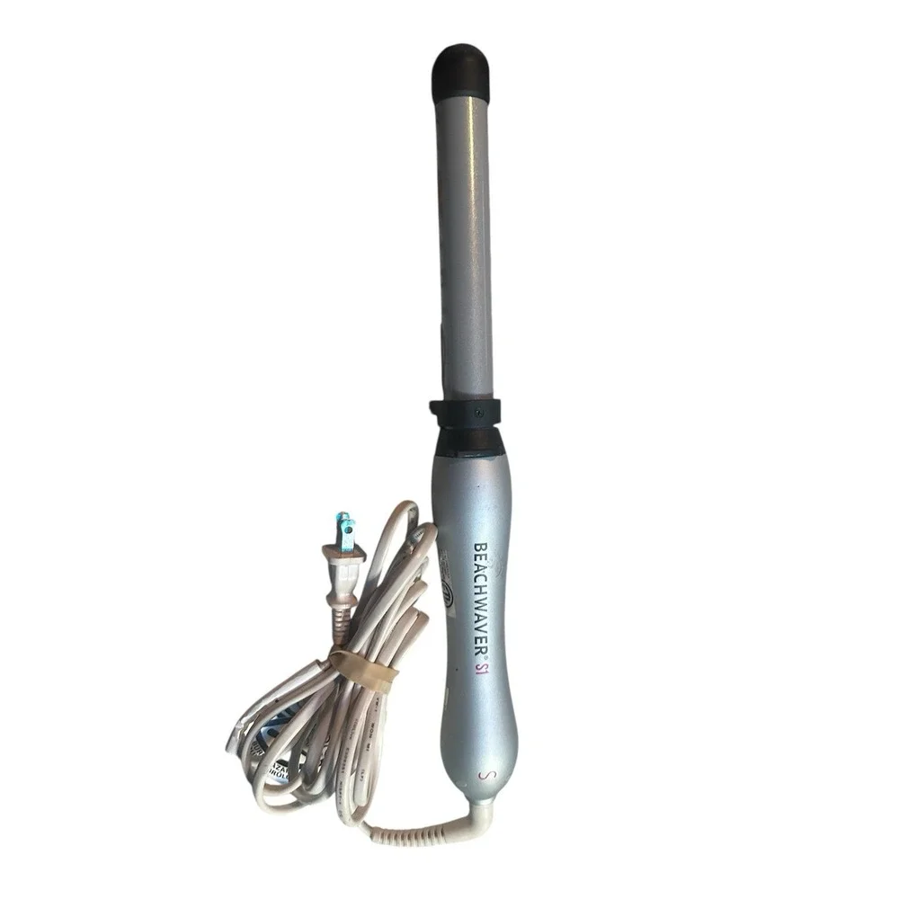 Beachwaver S1 Ceramic Dual Rotating Curling Iron Black‎ & Silver Model BW1136S1